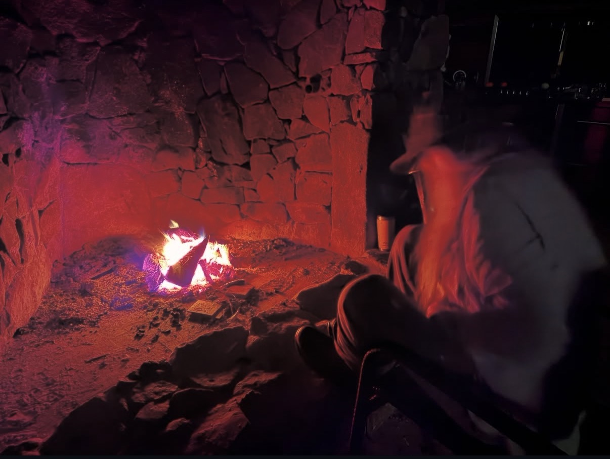 Fireside gathering atmosphere